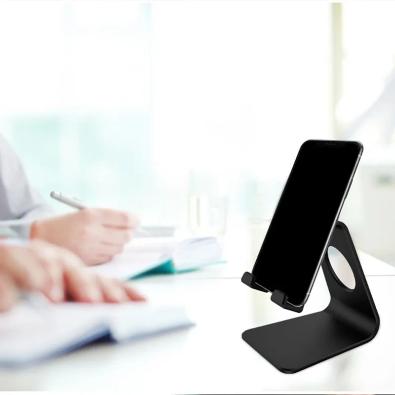  Mobile Phone Tablet Aluminum Alloy Suitable Desktop Lazy Metal Bracket Desktop Stand Holder Dock Co
