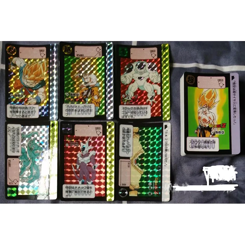 Японский вариант BANDAI Dragon Ball Part8 набор из 6 карт Flash Classic Grid Plus 36 белых редкая