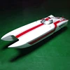 G30E Red Fiber Glass 70KM/H Gasoline Racing ARTR RC Boat 30CC W/ Radio System THZH1182 5