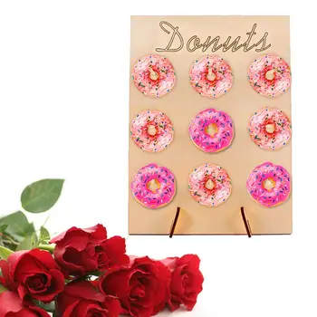 

Wooden Creative Convenient Practical Donut Display Stand Donut Wall Stand Decoration Stand Donut Shelf Donut Treat Stand