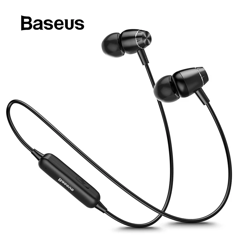 Продажа Baseus S09 Bluetooth наушники беспроводные наушники магнитные наушники с микрофоном Стерео Auriculares Bluetooth наушник для телефона