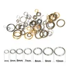 200Pcs/Lot 3-20mm Loop Key Split Clasp Metal Jump Rings Silver Gold Mix Color Split Rings Connectors Findings For Jewelry Making ► Photo 2/6