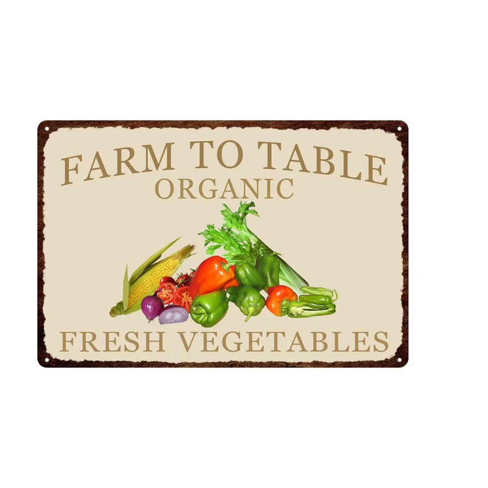 DIRECT FROM FARM FRESH CARROTS    LARGE METAL POSTER METAL TIN SIGN PLAQUE 