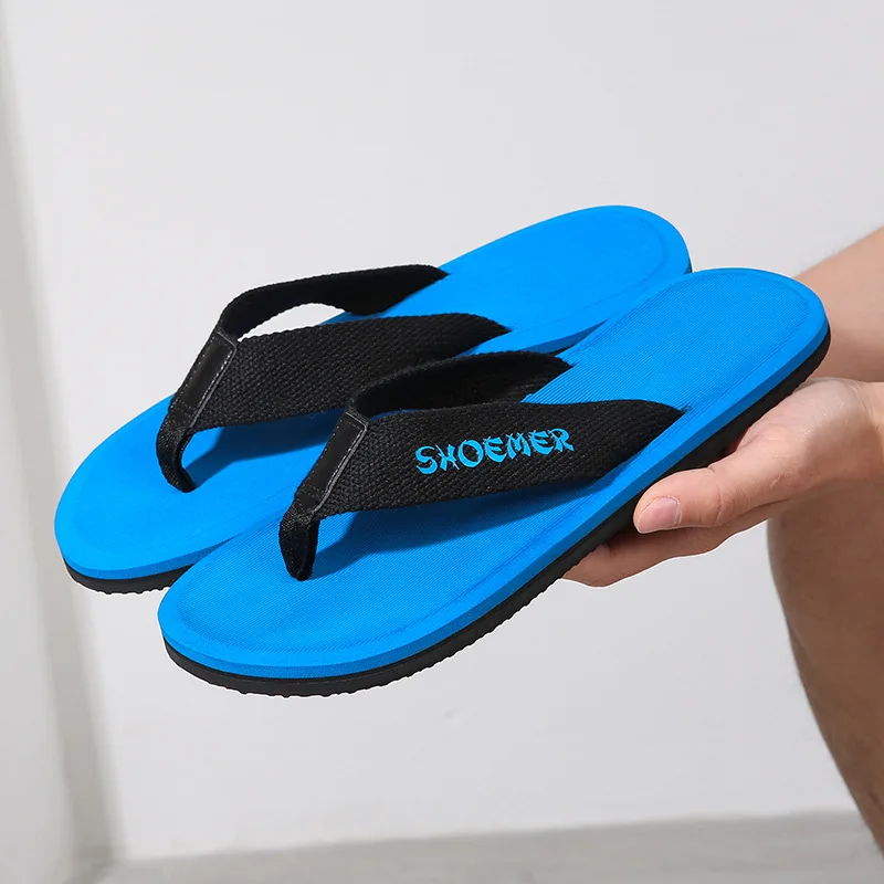 

2019 New Style Summer Rubber Men's Flip-flops-Style Beach Sandals Hot Selling