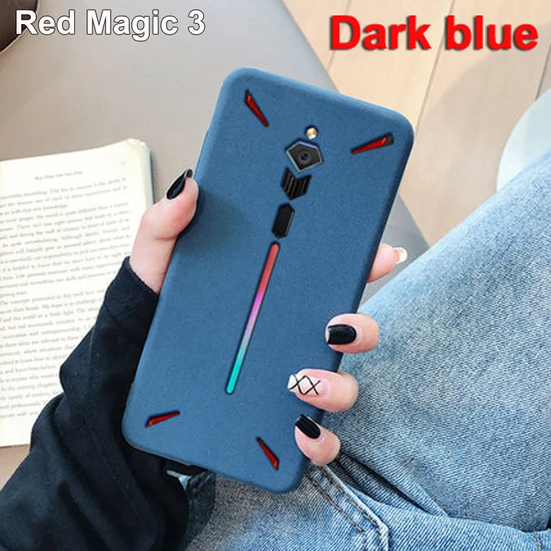 Для zte Nubia Red Magic 1 3 3 s Чехол magic3 Rock sand силиконовый скраб мягкая задняя крышка для red magic 3 s 3 s NX609J NX629J shell - Цвет: Red Magic 3