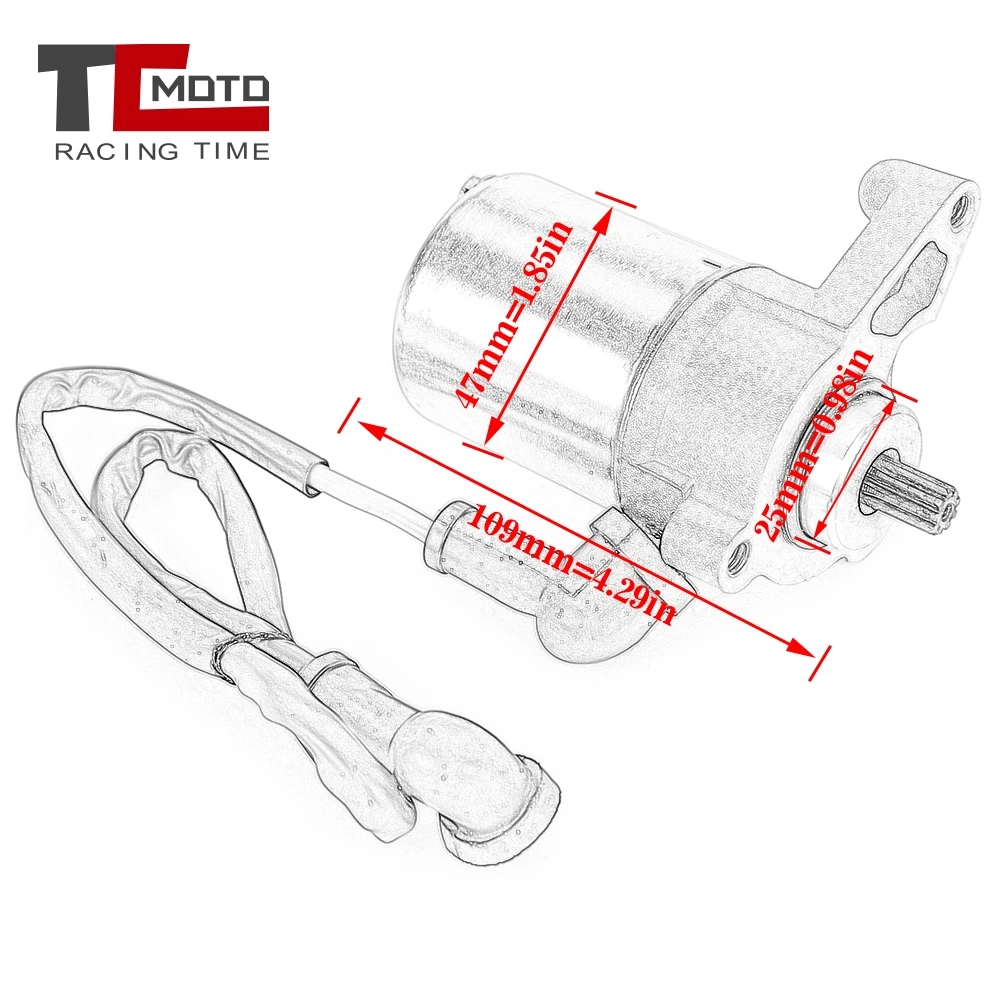 Starter Motor For Yamaha DT125R DT125RH DT125RN DT125RE DT125X DT 125 R RH TDR125 TZR125 3MB-81800-02 4FL-81800-00 5AN-81800-00