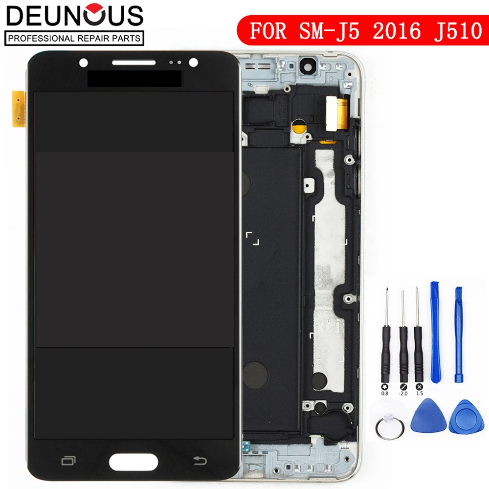 Новый ЖК-дисплей TFT 5 2 ''для SAMSUNG Galaxy J5 2016 сенсорный экран для Samsung J510 J510F J510FN J510M |