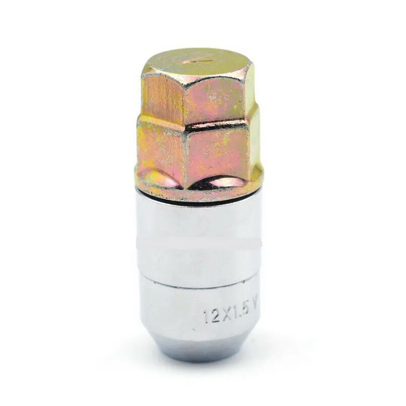 4+ 1 замки колеса из нержавеющей стали M12x1.5 хромированные фиксирующие гайки Универсальный комплект