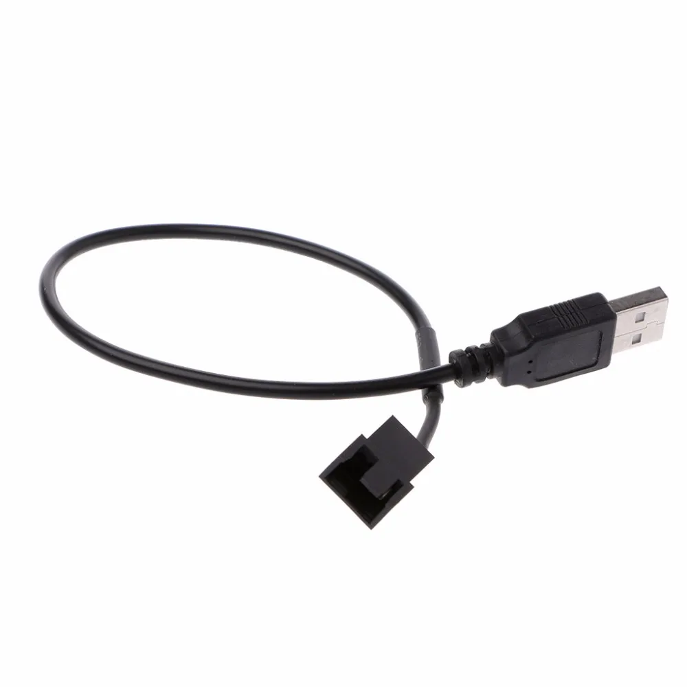 

LWT15-19 USB 2.0 A Male To 3-Pin/4-Pin Connector Adapter Cable For 5V Computer PC Fan-sata to usb