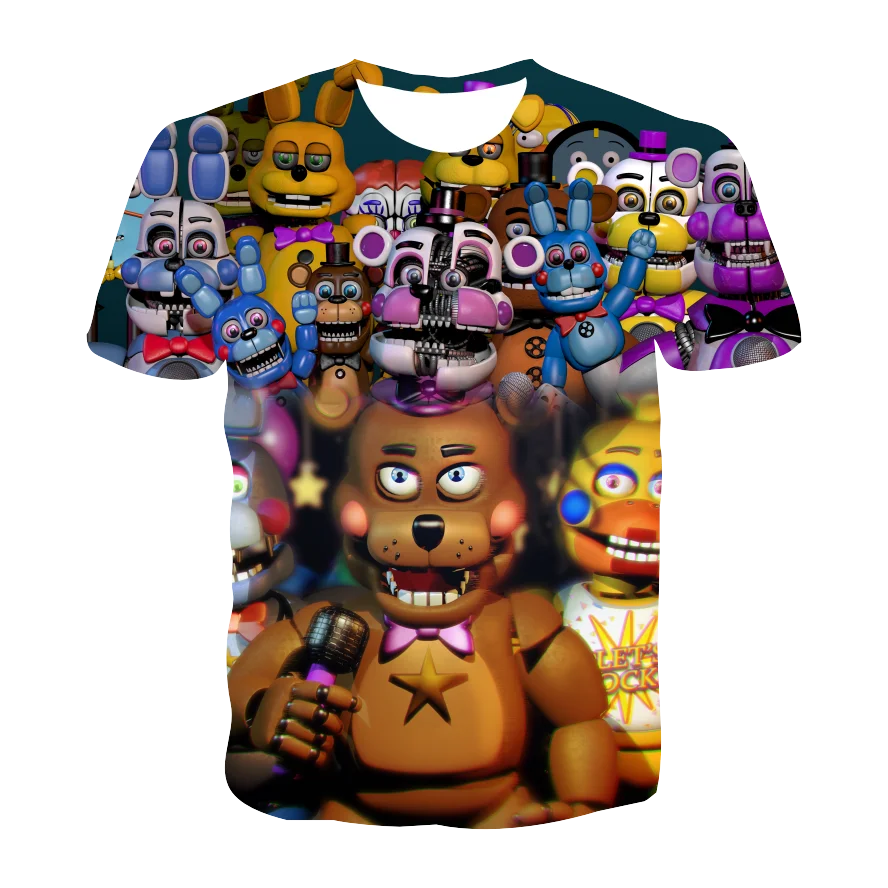 Moda moderna Five Nights At Freddy 'Estampado de Dibujos animados Niños  Chicos T-Shirt Verano Mangas Cortas Prendas para el torso Envío el mismo  día Cuesta menos todo el camino