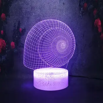 

Mollusk Snail Crawl Foraging Child Holiday Gift Show Creative USB Plug Touch Remote Control Crack Lamp 3D led Battery NightLight