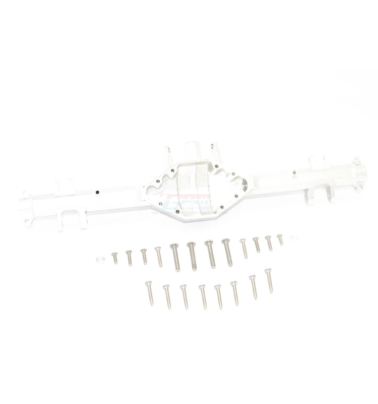 SILVER without cover Алюминиевый задний мост с крышка оси для 1/7 TRX UDR запчасти - Цвет: SILVER without cover