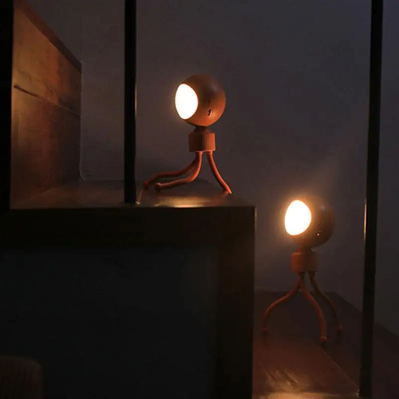 Creative Octopus Night Light USB Charging LED Atmosphere Lamp Sound Control Breathing Bedside Lamp