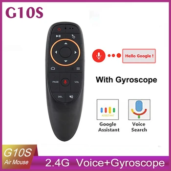 

G10 Smart Voice Remote Control 2.4G RF Gyroscope Backlit Wireless Air Mouse G10S