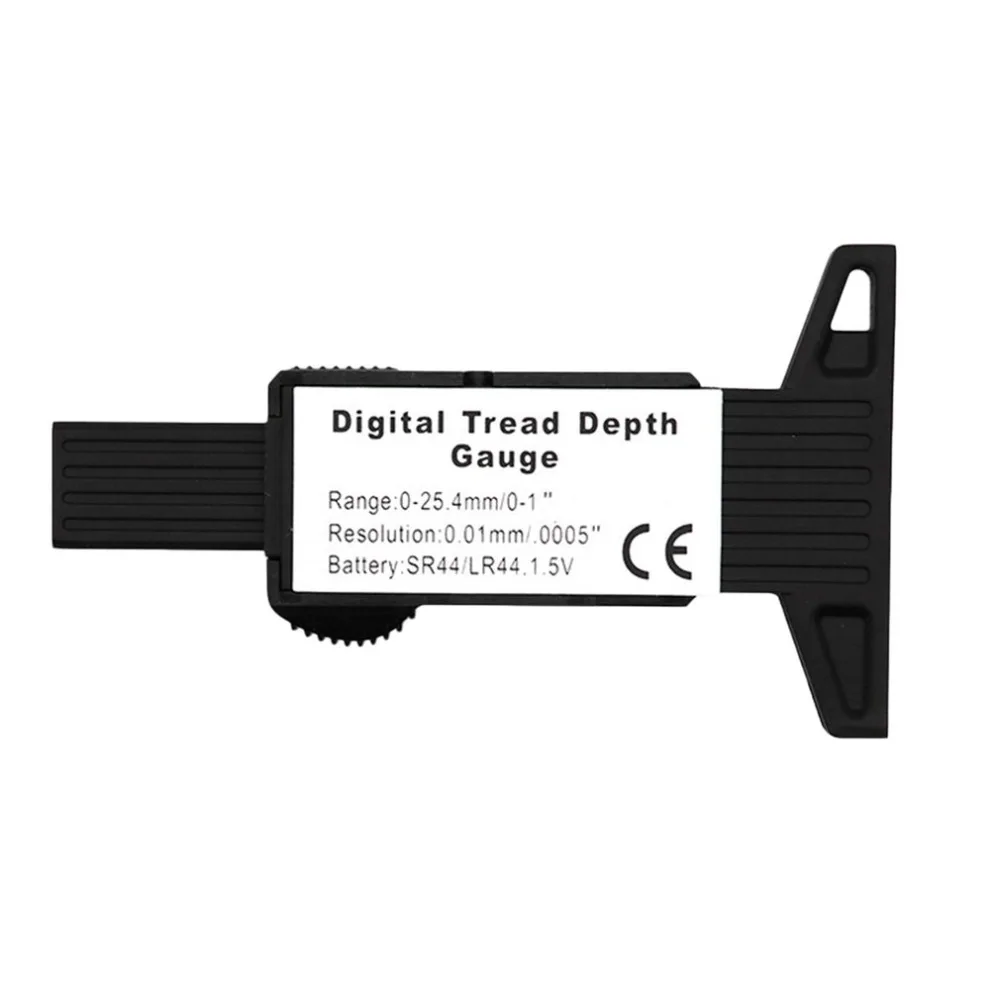 Digital Car Tire Tread Depth Tester 0-25mm Tyre Tread Depth Gauge Meter Measurer Tool Caliper LCD Display Tire Measurement