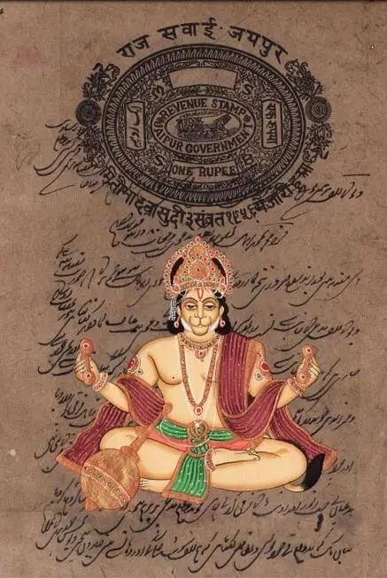 Hanuman Современный художественный шелковый постер с художественным принтом