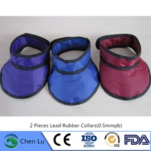 2 шт. рентгеновский защитный щитовидный воротник больница, рентгеновский аппарат радиологическая защита 0,5 mmpb свинцовый воротник