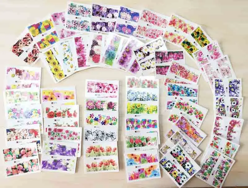 30 Sheets Top Quality 3D Adhesive Silver-Pink Colors Adhesive Transfer 3D Butterfly Rose Decals Nail Art Nails Stickers - Цвет: NTL103-50pcs