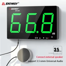 SNDWAY SW-525G шумомер 30-130 дБ настенный цифровой измеритель шума USB зарядка измерения для измерения уровня шума