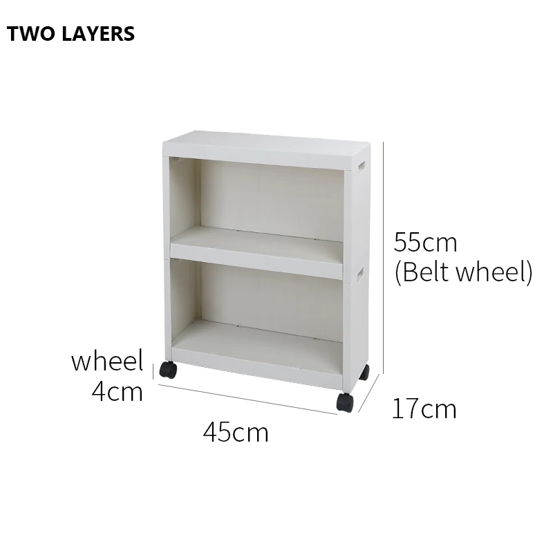 Two-layer shelf BNBS стеллаж для хранения пластмассовый органайзер для кухонных принадлежностей полки и полки многослойная полка книжная полка книжный шкаф - Цвет: Two-layer shelf