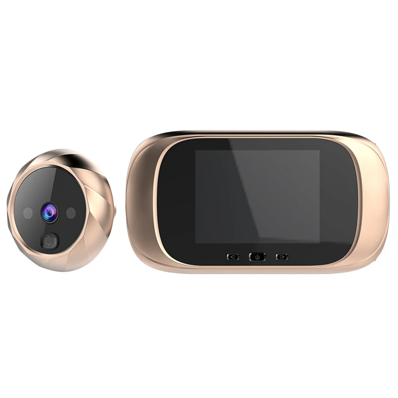 

IG-2.8 Inch Lcd Color Screen Digital Doorbell Electronic Peephole Night-Vision Motion Sensor Door Camera Viewer Golden