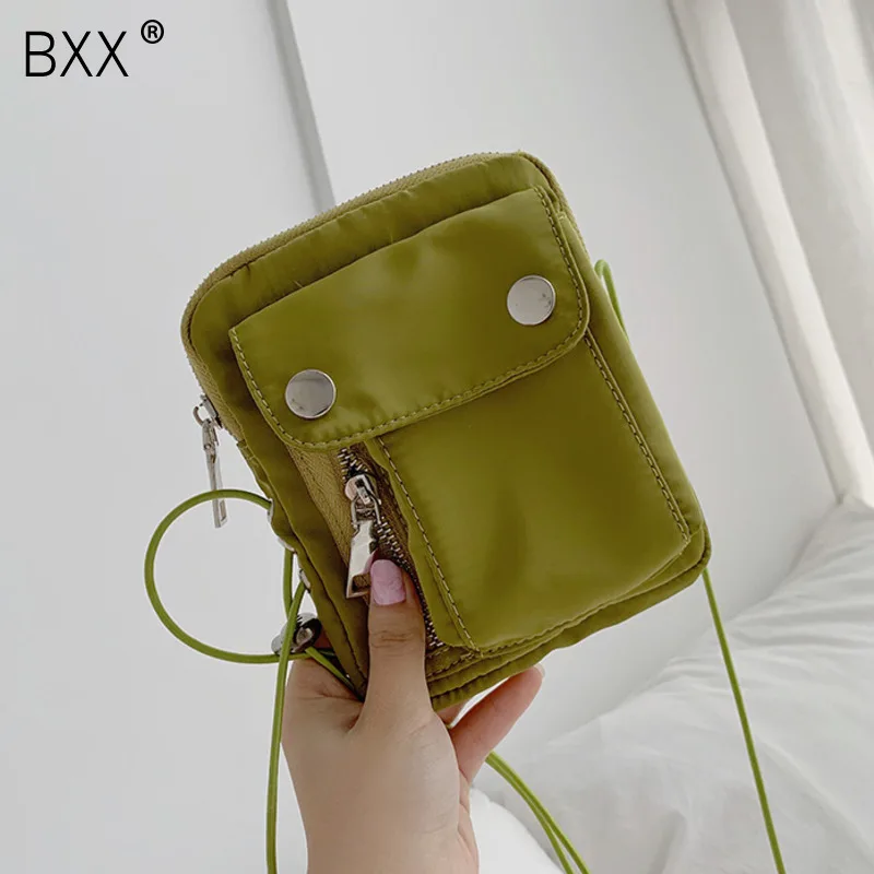 

[BXX] Women's Single Shoulder Crossbody Bag All-match Mini Waist Chest Package 2020 Autumn Female Casual Canvas Bag Tide HI164
