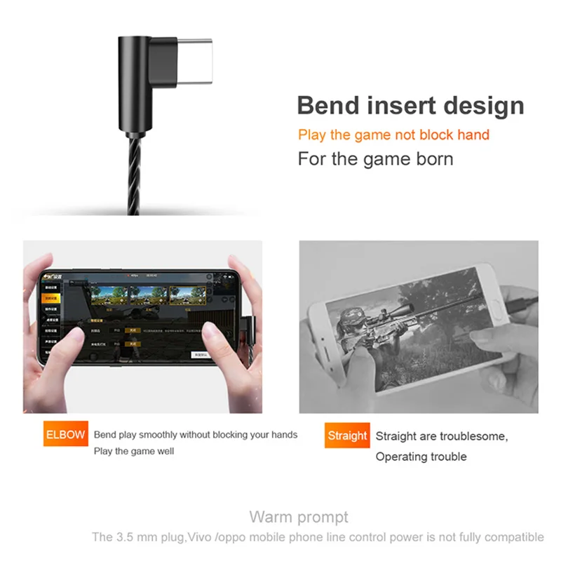 5pcs lot Wired Type C Earphone Usb C Sport Music In Ear Headset with Mic Volume Control Gamer Headphone 3 5mm Earbud for phone
