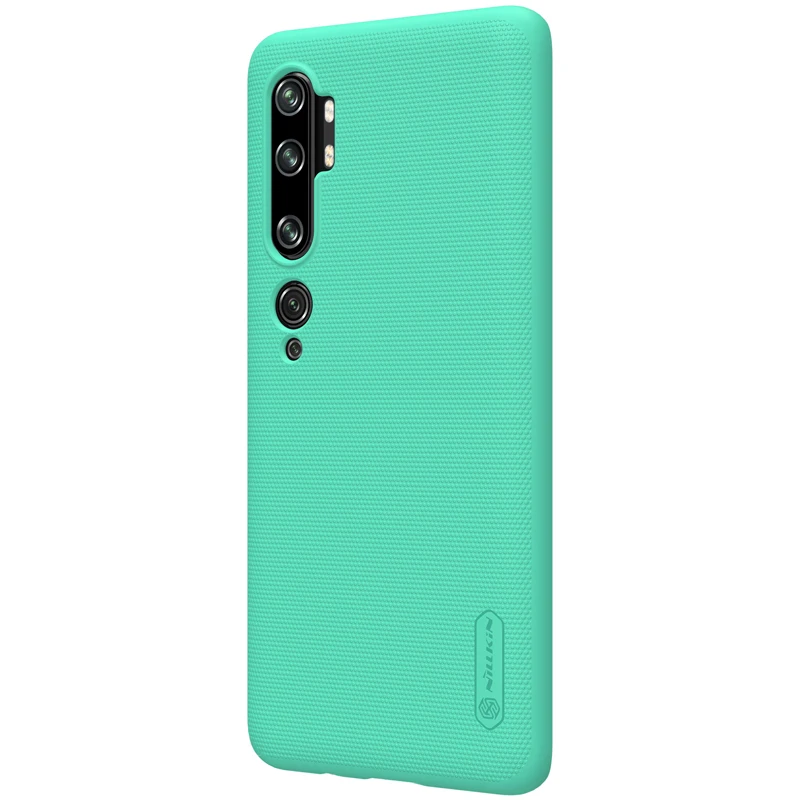 Mint green Чехол NILLKIN Shockproo для Xiaomi mi CC9 Pro матовая жесткая задняя крышка из ПК для Xiao mi CC9 Pro/Note 10 Подарочный держатель для телефона - Цвет: Mint green