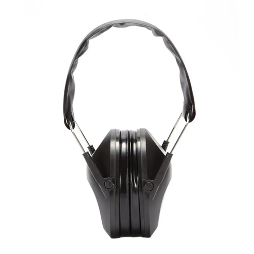 Новая электронная съемка наушник для спорта на открытом воздухе Анти-шум Звук Усиление Тактический слуховой защитный гарнитура складная - Цвет: black