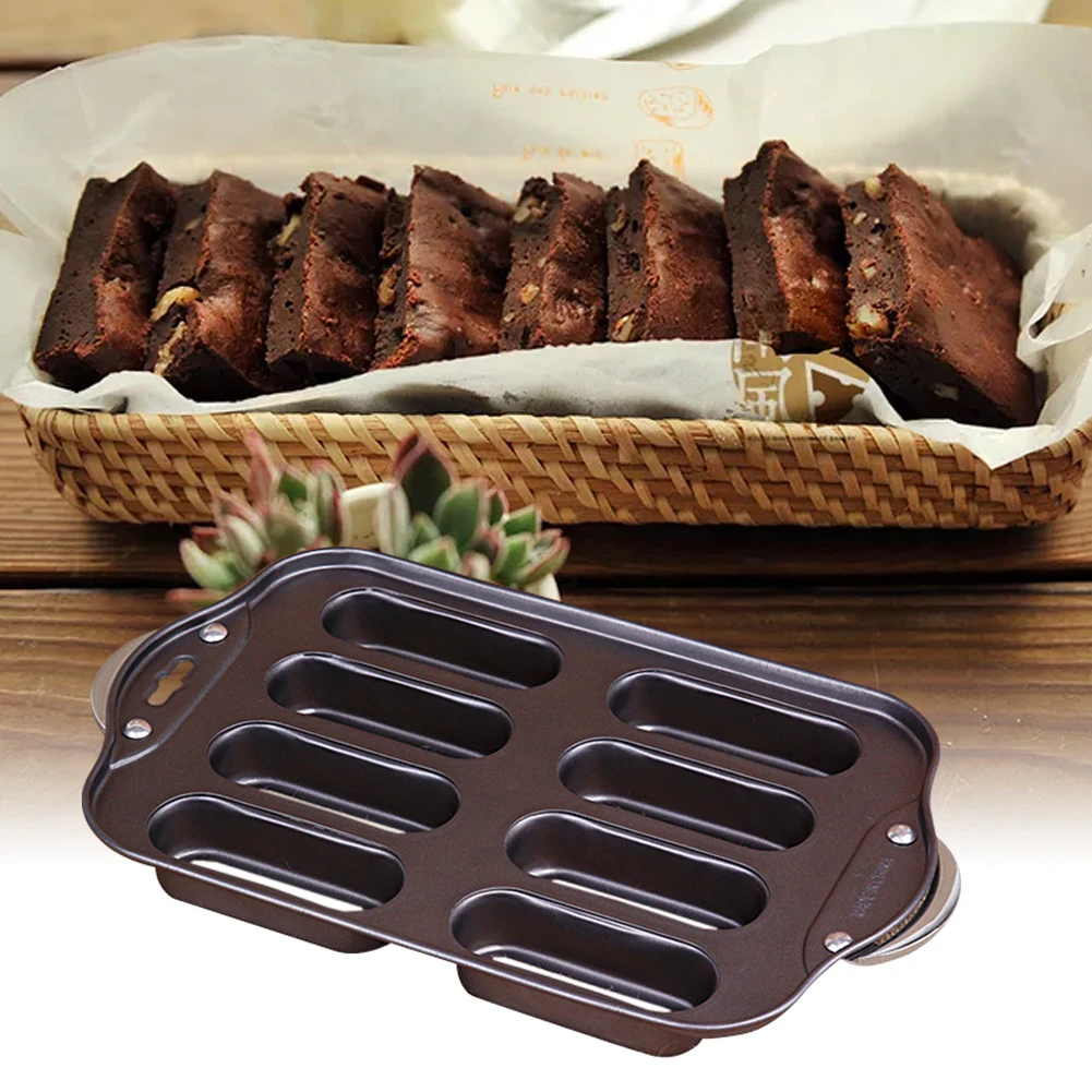 Противень для выпечки Brownie Pan Домашний Мини закругленные углы DIY духовка пирог практичный антипригарный углеродистая сталь кондитерские формы для печенья с разделителями
