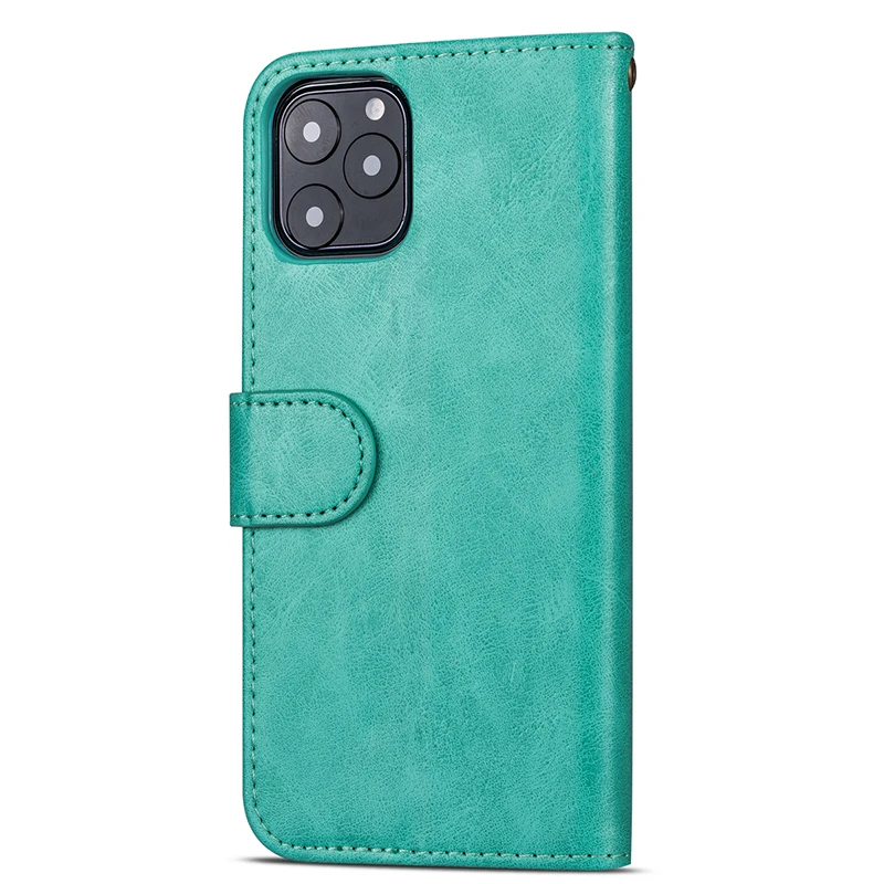 Ретро кожаный кошелек чехол для iPhone 11 Pro Max 11 Pro роскошный, с магнитной застежкой на молнии слот для карт подставка держатель кошелек Чехол