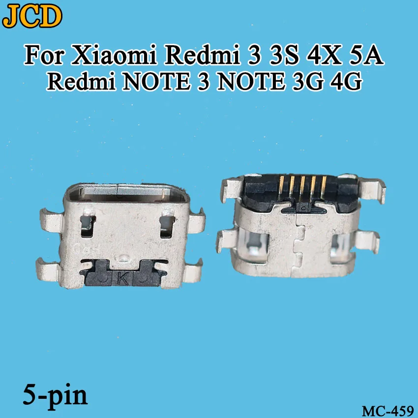 JCD 10 шт./лот для Xiaomi Redmi 3 3S 4X 5A NOTE 3 Redmi NOTE 3 3G 4G USB разъем для зарядки