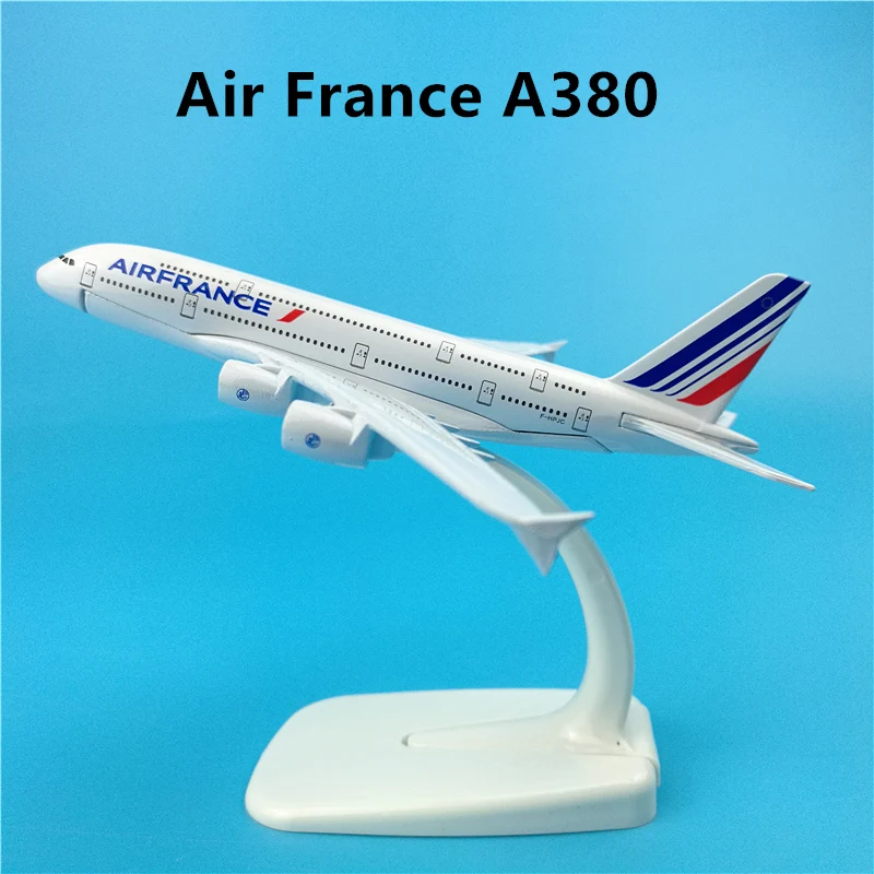 1:400 Scale 16cm Airbus A380 AIR Airways Airlines Alloy Metal Plane Model Airplanes Aircraft Gift Collectible Gifts Decoration - Цвет: Air France
