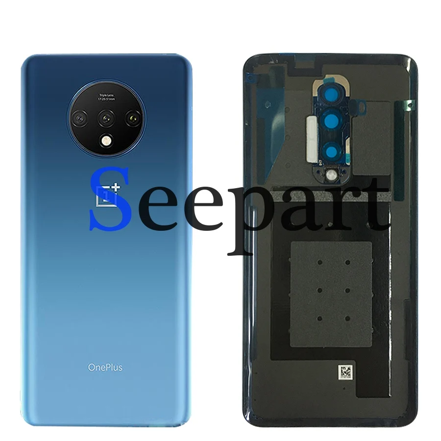 Для Oneplus 7T Батарея крышка Стекло задней стороны специально для Корпус задний Чехол Батарея двери Запчасти для авто Oneplus 7T Pro задняя крышка