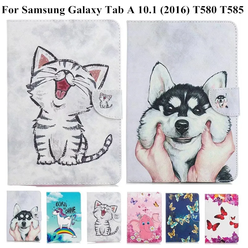 Чехол из искусственной кожи для Samsung Galaxy Tab A 2016 T580 T585 SM-T580 SM-T585 ультратонкий