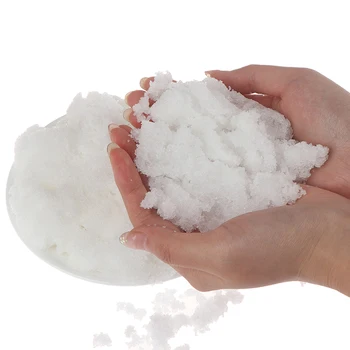 

20g/50g WholeSale Christmas Fake Magic Instant Snow Fluffy Super Absorbant Decorations For Christmas Wedding Drop Shipping