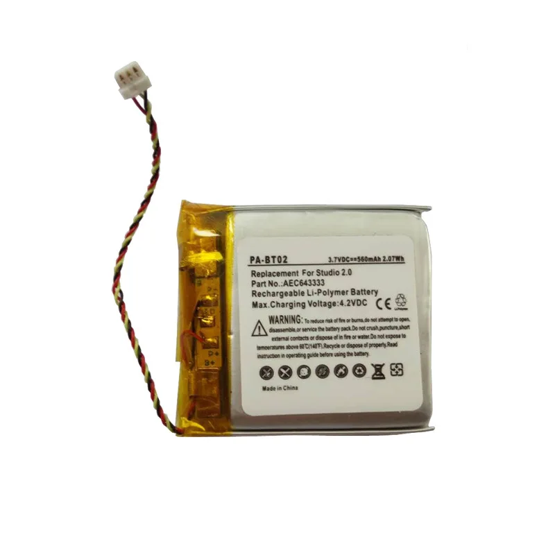 

ZHUJI 560mAh Battery for Beats Studio 2.0,AEC643333