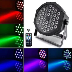 Lumière Par colorée à 36LED, rvb RGBW, avec son activé à distance, lampe de projecteur à commande DMX pour DJ, lumière d'effet de scène de fête 