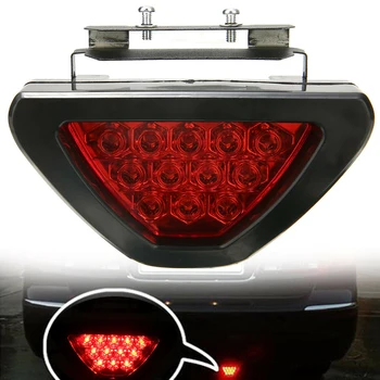 

Universal Led Car Rear Brake Light Triangle 12 LED Fog Lamp Bumper Lights Strobe Light Turn Signal Indicator Stop Tail Lamp 12V