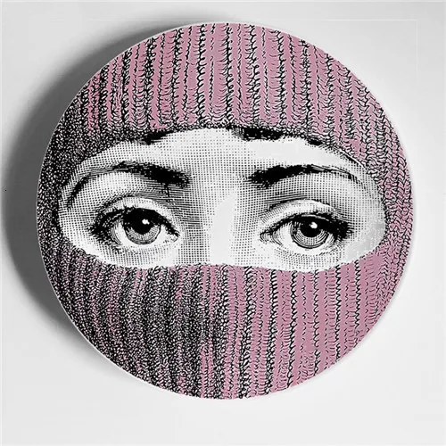 18 Горячая Красота иллюстрация rosenthal Piero fornasetti тарелки настенные подвесные декоративные ремесленные блюда для дома/отеля/бара/образца комнаты фон тарелка - Цвет: 18