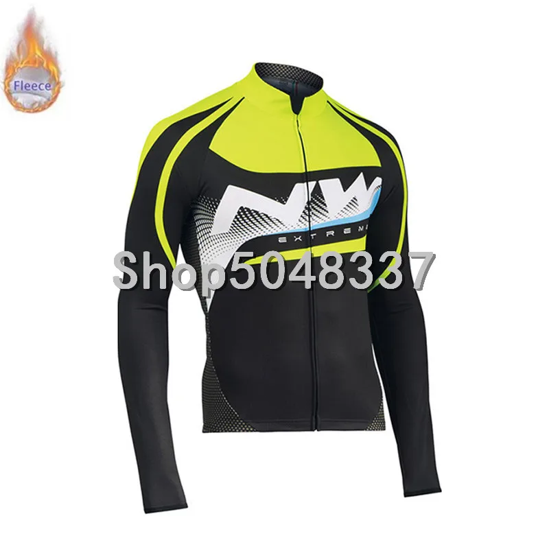 NW зимние термофлисовые велосипедные футболки с длинным рукавом Ropa Ciclismo MTB велосипедный рок одежда для велогонок одежда