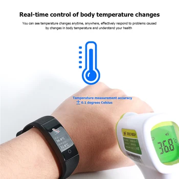 

Smart Bracelet Lightness and Portability No Space Occupy IP67 Heart Rate Monitor Pedometer Fitness Sports Wristband