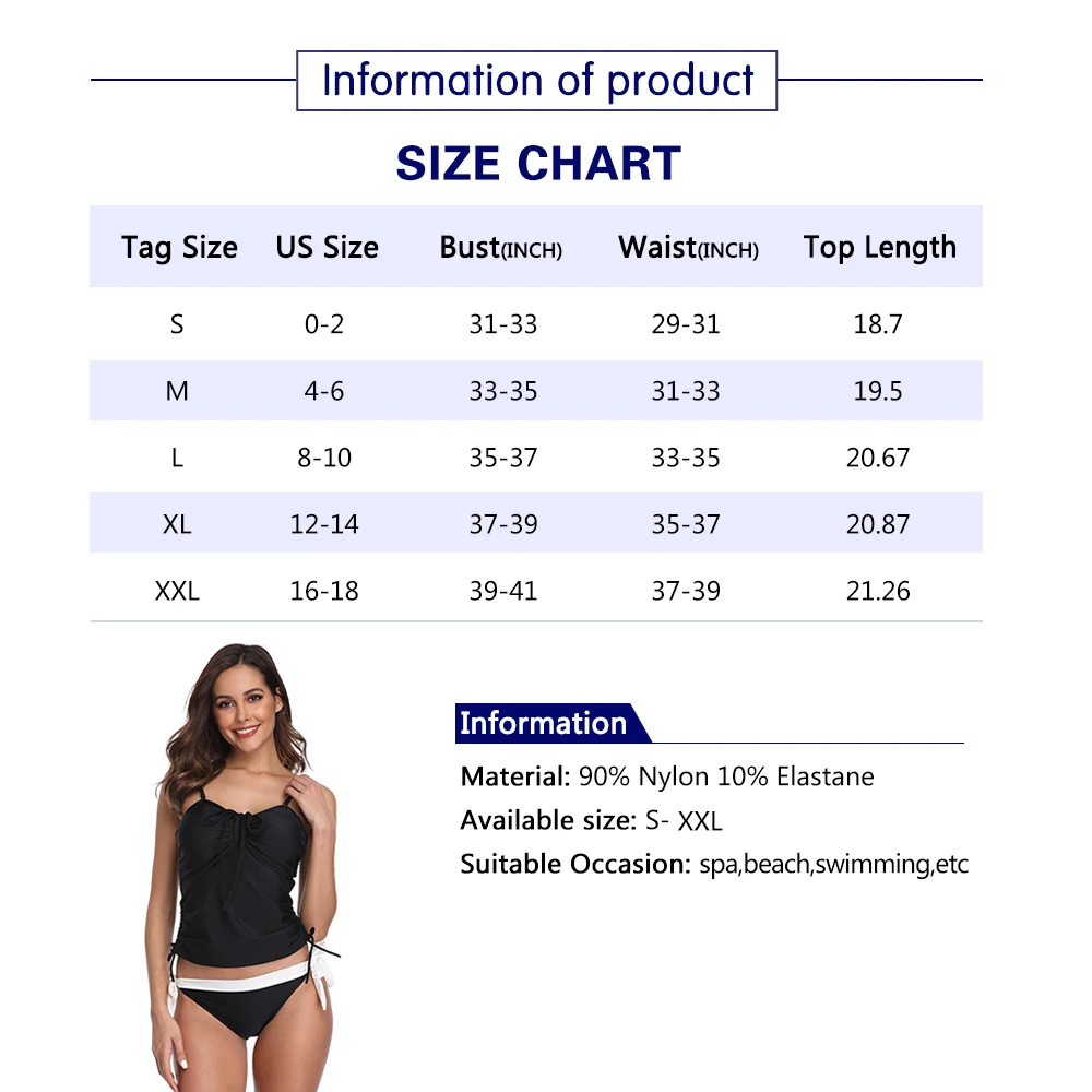 Летние Mae женские Холтер Танкини Твердые бандо галстук сторона из двух частей