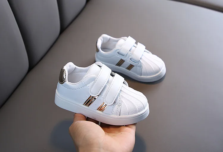 Boys Sneakers For Kids Shoes Baby Casual PU Light Toddler Girls Running Shos Fashion Brand White Sport Children Shoes Breathable