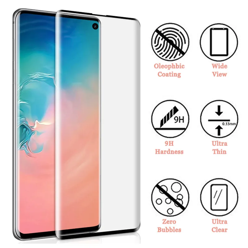 3d Защитное стекло для samsung galaxy s 10 lite пленка из закаленного стекла sansung sansumg s10 e plus Защитная пленка для экрана 10s light tremp