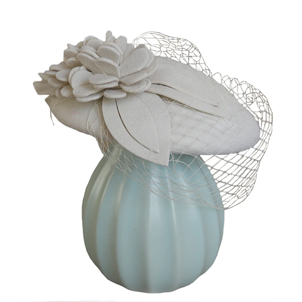 Очаровательные женские свадебные шляпы для федоры посещения церкви шляпа