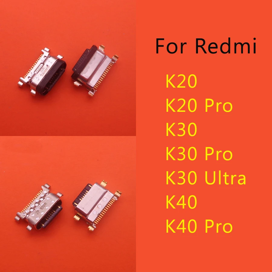 50 шт. для Xiaomi Redmi K20 K30 K40 Pro Ultra HD 4G 5G USB док-станция зарядки порт Разъем Запасные