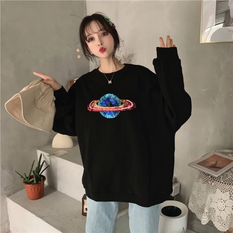 

Cheap wholesale 2019 new Spring Summer Hot selling women's fashion casual Hoodies lady beautiful nice Tops BW584