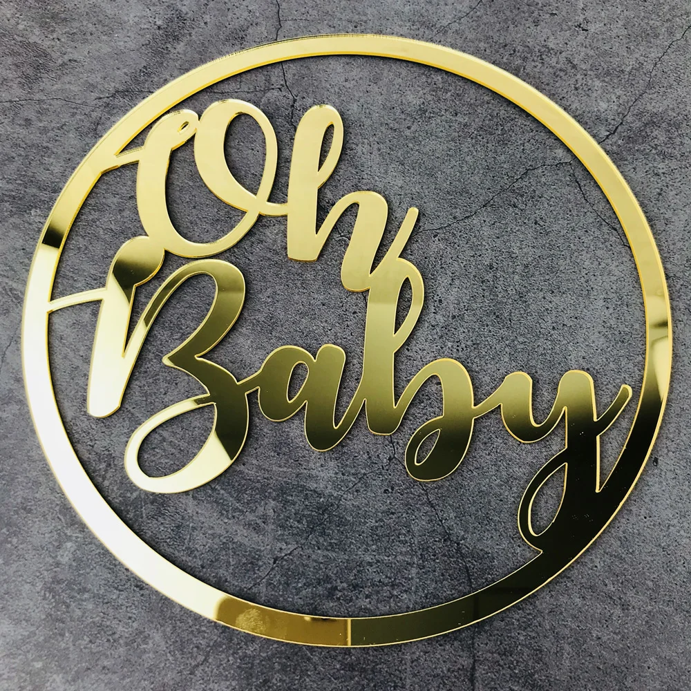 Oh Baby Sign Party Event Decorations for Baby Shower Decorations Backdrop Photo Prop Gender Reveal