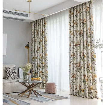 

Lily of The Valley-high-precision Printed Curtains for Living Room Bedroom Shading Environmental Protection Pastoral Style